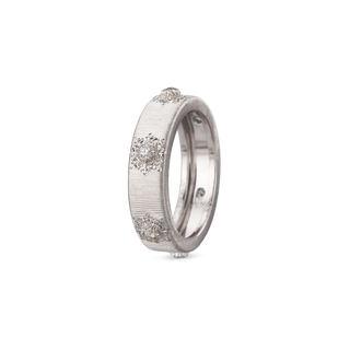 Buccellati 18K White Gold Round Brilliant-Cut Diamonds Eternity Band