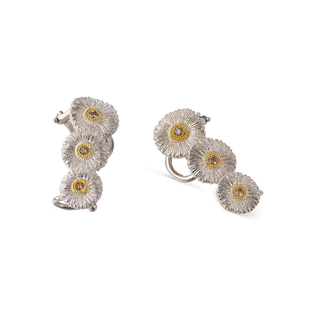 Buccellati Two-Tone G&S Diamonds Clip Earrings