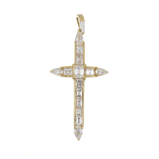 Vintage/Estate 18K Gold Diamonds Religious Pendant