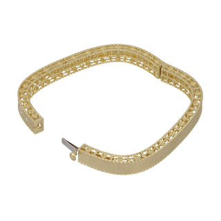 Estate Roberto Coin 18K Gold Diamond Bangle Bracelet