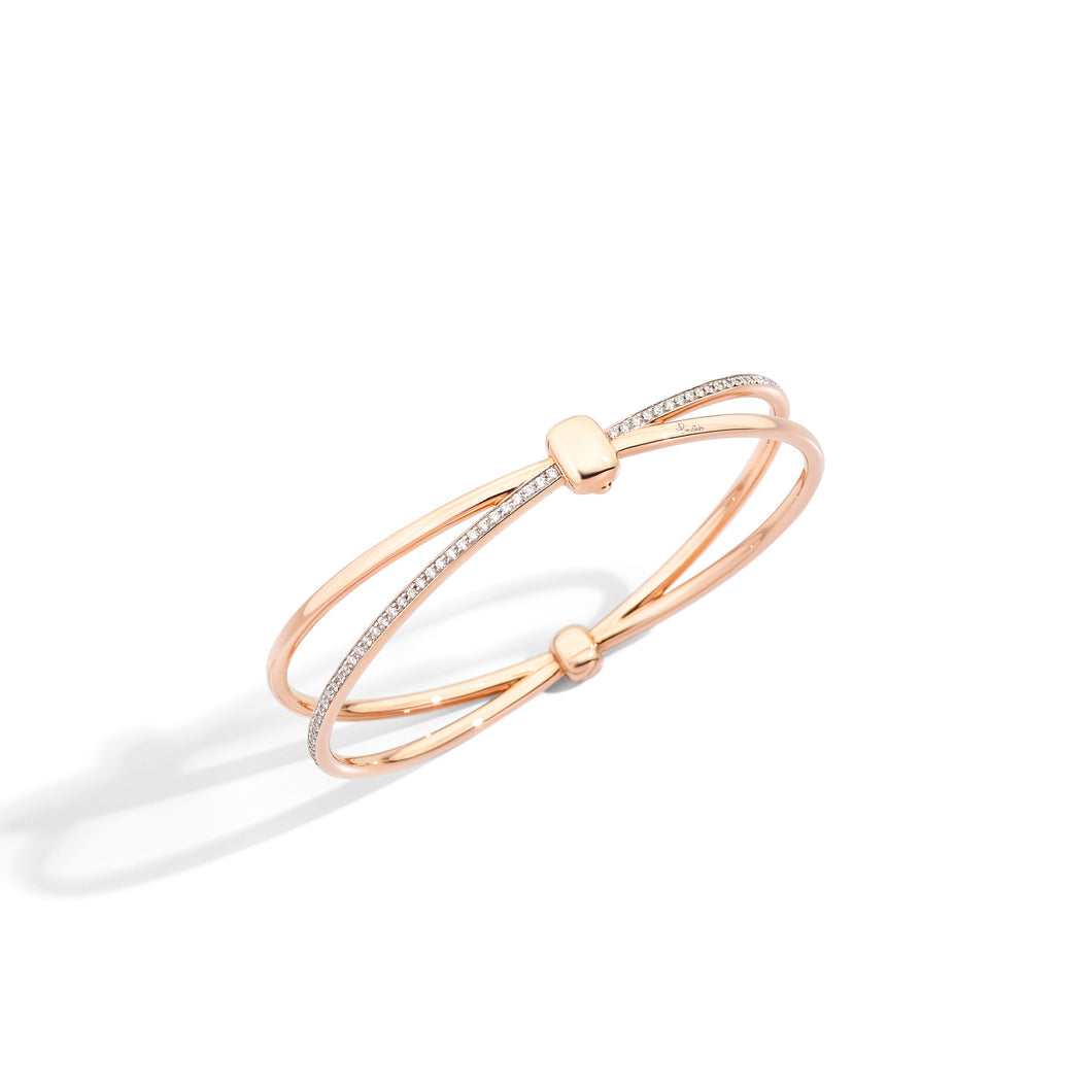 Pomellato 18K Rose Gold 'Together' Bracelet with Diamonds