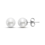 Mastoloni White 14K Gold Akoya Pearl Stud Earrings