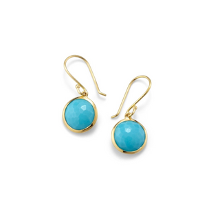 Ippolita 18K Gold Cabochon Cut Turquoises Drop Earrings