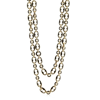 Estate David Webb 18K Gold Link Necklace