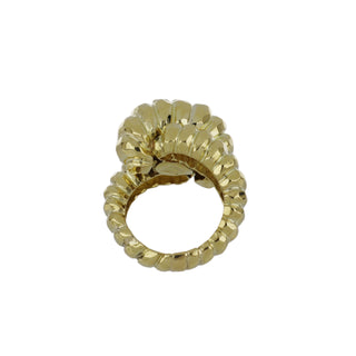 Vintage Henry Dunay 18K Gold Swirl Ring