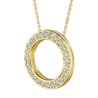 Verragio 14K Gold Diamond Pendant Necklace