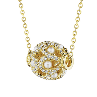 Verragio 18K Gold Diamond Pendant Necklace