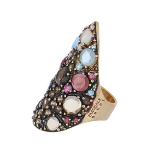 Pasquale Bruni 18K Rose Gold Multi-Gemstone Cocktail Ring