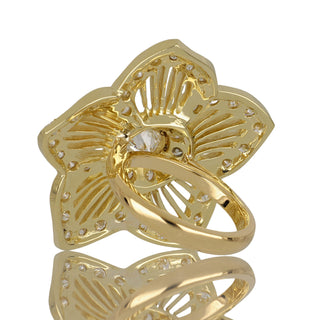 Tenenbaum Workshop 18K Gold Diamond Flower Ring