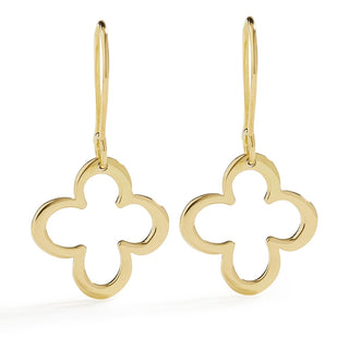 L. Klein 18K Gold Fiore Drop Earrings