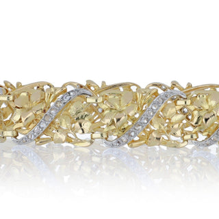 Victorian Gold & Platinum Diamond Line Bracelet