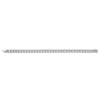 Antonio Papini 18K White Gold Diamonds Link Bracelet