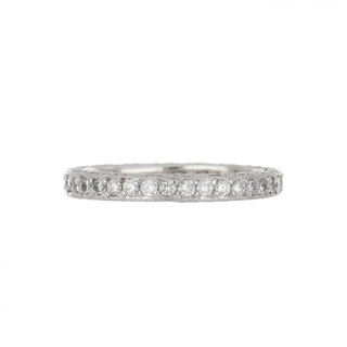 Estate Tacori Platinum Three-Sided Diamond Eternity Band