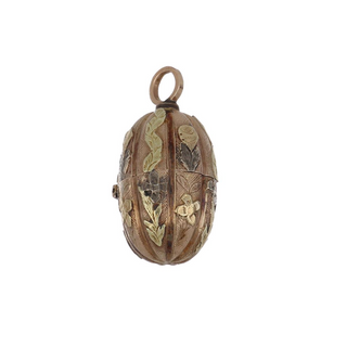 Victorian Mixed-Metal Egg-Shaped Locket