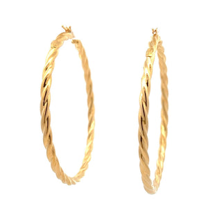 Antonio Papini 18K Gold Hoop Earrings