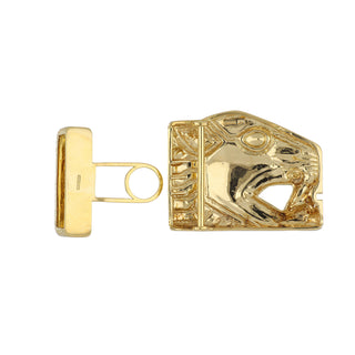 Vintage 1980s David Webb 18K Gold Lioness Belt Buckle