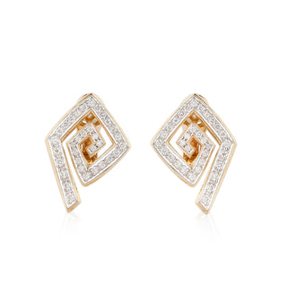 LaLaounis Two-Tone 18K Gold Diamonds Clip Earrings