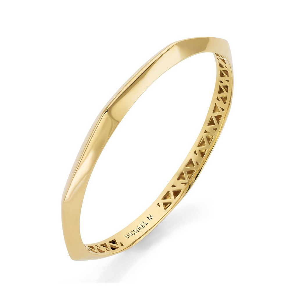 Michael M Yellow 14K Gold Bangle Bracelet