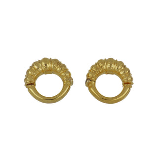 1990s LaLaounis 18K Gold Hoop Earrings