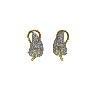 Tiffany & Co. Two-Tone G&PT Diamonds Stud Earrings