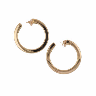 Antonio Papini 18K Rose Gold Diamond Hoop Earrings