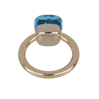 Pomellato 18K Gold Topaz Solitaire Ring