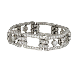 Platinum Diamond Plaque Bracelet