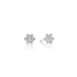 Verragio 18K White Gold Diamonds Stud Earrings