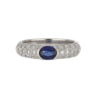 Vintage/Estate Platinum Sapphire Other with Diamond