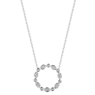 Verragio 18K White Gold Diamonds Pendant Necklace