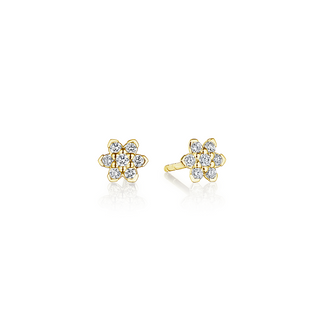 Verragio 18K Gold Diamond Stud Earrings