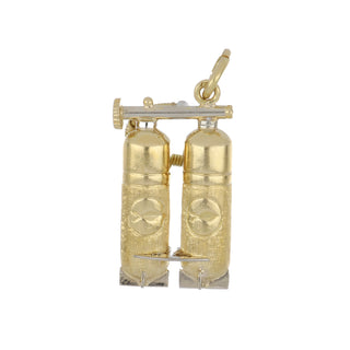 18K Gold Double Scuba Tank