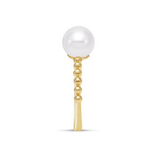 Mastoloni 14K Gold Freshwater Pearl Bead Ring