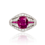 Platinum Ruby Other with Diamonds