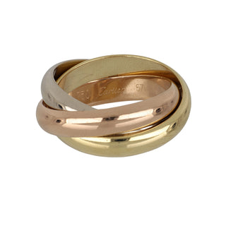 2000s Cartier Tri-Color 18K Gold Band