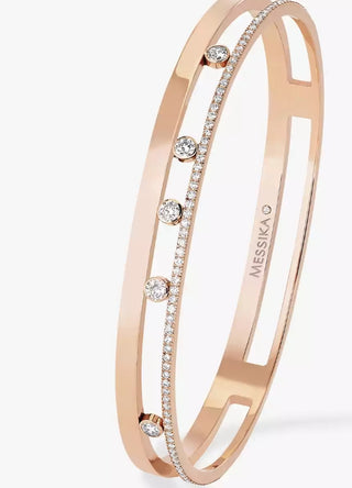 Messika 18K Rose Gold Diamonds Bangle Bracelet