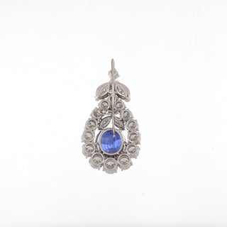 Mid-Century Platinum Sapphire and Diamond Demi-Parure by Petochi