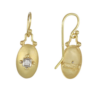 Mazza 14K Gold Diamond Drop Earrings