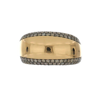 Antonio Papini 18K Gold Diamond Dome Ring