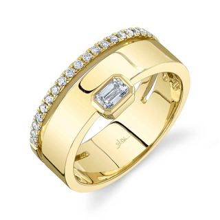 Shy Creation 14K Gold Various Shapes Cut Diamond Band