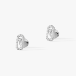 Messika 18K White Gold Diamonds Stud Earrings