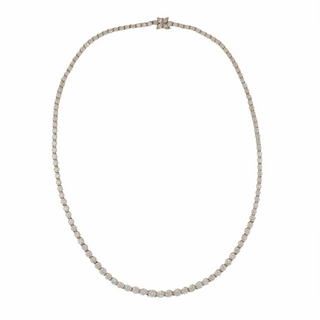 Tiffany & Co. 18K Gold Diamonds Line Necklace