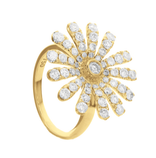 Tenenbaum Collection 18K Gold Diamonds Cluster Ring