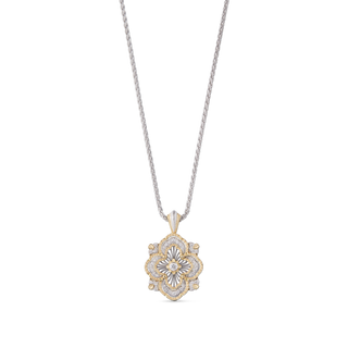 Buccellati 18K Two-Tone Gold Opera Tulle Pendant Necklace with Diamonds