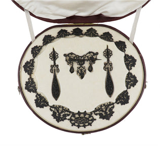 Georgian Berlin Iron Demi-Parure with Fitted Box