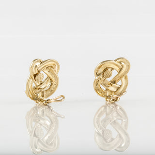 Estate Angela Cummings Tiffany & Co. 18K Gold Twisted Earrings