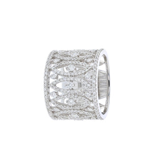 Tenenbaum Collection 18K White Gold Round Brilliant-Cut Diamonds Half Band