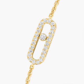 Messika 18K Gold Diamonds Station Bracelet