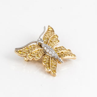 Tiffany & Co. Two-Tone Gold & Platinum Diamonds Brooch with Diamonds