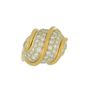 Kurt Wayne 18K Gold Diamonds Dome Ring